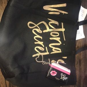Victoria secret tote bag + card holder